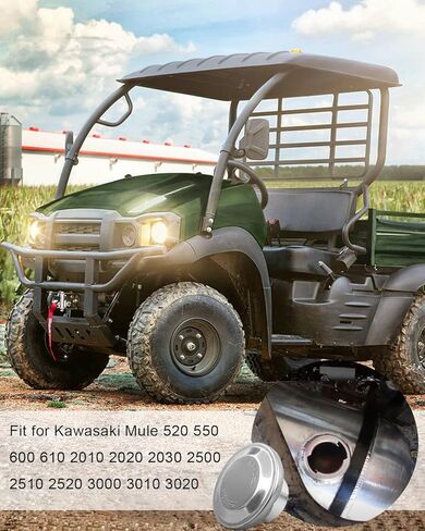 غطاء خزان الوقود الغاز مناسب لـ Kawasaki Mule 520 550 600 610 2010 2020 2030 2500 2510 2520 3000 3010 3020، أجزاء لاستبدال الخزان المعدني 1/4 51048-1103 51048-0005 in Saudi Arabia
