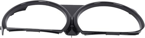 NewYall Pair Black Headlight Bezel Cover Trim for Challenger SRT Hellcat 2015-2020 Only Front Left Driver and Right Passenger Side 68259055AB 68259054AB CH2511102 in Kuwait