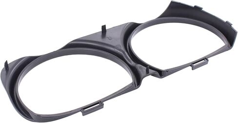 NewYall Pair Black Headlight Bezel Cover Trim for Challenger SRT Hellcat 2015-2020 Only Front Left Driver and Right Passenger Side 68259055AB 68259054AB CH2511102 in Kuwait