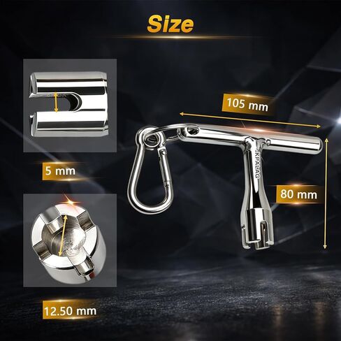 304 Stainless Steel Bottle Jack Release Pressure Wrench, Bottle Jack Pressure Relief Valve Wrench, Hydraulic Jack Valve Release Tool Compatible with 12-Ton 20-Ton Presses in Saudi Arabia