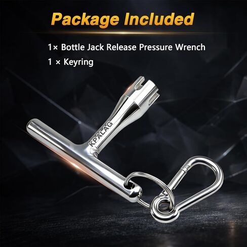 304 Stainless Steel Bottle Jack Release Pressure Wrench, Bottle Jack Pressure Relief Valve Wrench, Hydraulic Jack Valve Release Tool Compatible with 12-Ton 20-Ton Presses in Saudi Arabia