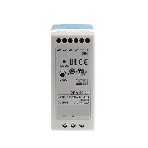 1pcs DRA-60 DRA-60-12 12V 5A 60W Single Output Power Supply in Saudi Arabia