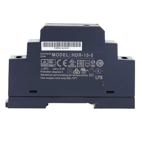1pcs HDR-15 HDR-15-5 5V 2.4A 15W Stepped DIN Rail Power Supply in Saudi Arabia