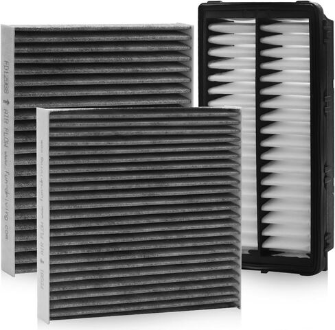 فلتر هواء لمقصورة المحرك المشط لكيا كرنفال 3.5L 2026 2025 2024 2023 2022 (باستثناء الهجين) (مرشحات المقصورة الموجودة في الخلف أسفل غطاء المحرك وصندوق القفازات) in Kuwait