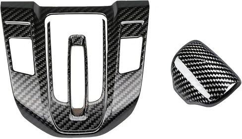 Car Gear Shift Box Panel Cover Inner Frame Gear Shift Knob Cover Auto Interior Decoration Accessories for Honda CRV CR-V 2017 2018 2019 2020 2021 2022 (Carbon Fiber) in Saudi Arabia