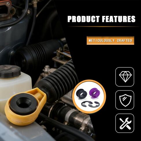 33835-08010 Shift Cable Bushing Repair Kit, Includes Retention Clips Compatible with Chevry Toyota Saturn JP Pontiac Transmission Shift Linkage Bushings Replacement Set in Kuwait