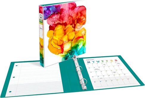 Avery + Amy Tangerine Designer Collection Binder, 1" Round Rings, 175-Sheet Capacity, Assorted Designs (26880), Pack of 6 in Saudi Arabia