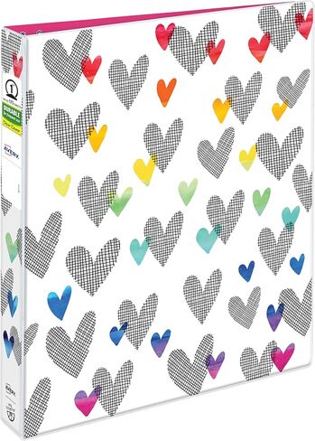 Avery + Amy Tangerine Designer Collection Binder, 1" Round Rings, 175-Sheet Capacity, Assorted Designs (26880), Pack of 6 in Saudi Arabia
