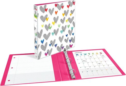 Avery + Amy Tangerine Designer Collection Binder, 1" Round Rings, 175-Sheet Capacity, Assorted Designs (26880), Pack of 6 in Saudi Arabia