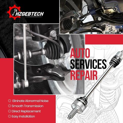 (1) Front Driver Side CV Axle CV Joint Drive Axle Shaft Assembly Replacemente (Front Left) fits Mazda CX-9 2019 2018 2017 2016 Replace # 249228, 14885N in Kuwait