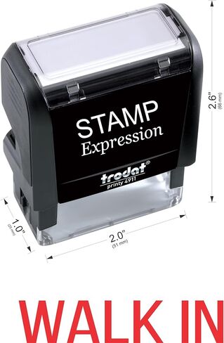 StampExpression - ختم مطاطي ذاتي التحبير أثناء المشي في المكتب - حبر أحمر (A-5424) in Saudi Arabia
