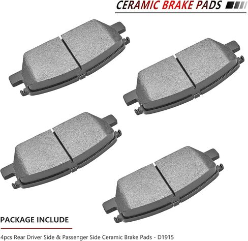 JLEO D1913 D1915 Ceramic Brake Pads Front Rear Driver and Passenger Side for 2018-2019 Chevrolet Equinox,2016-2019 Chevy Malibu,for GMC Terrain,for 2017-2019 Buick LaCrosse,Regal Sportback TourX 8pcs in Saudi Arabia