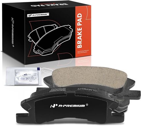 A-Premium Front Ceramic Disc Brake Pads Set Compatible with Mitsubishi Mirage 2014-2015/2017-2020, Mirage G4 2017-2020, 1.2L, 4 Pcs in Saudi Arabia