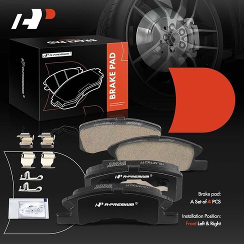 A-Premium Front Ceramic Disc Brake Pads Set Compatible with Mitsubishi Mirage 2014-2015/2017-2020, Mirage G4 2017-2020, 1.2L, 4 Pcs in Saudi Arabia
