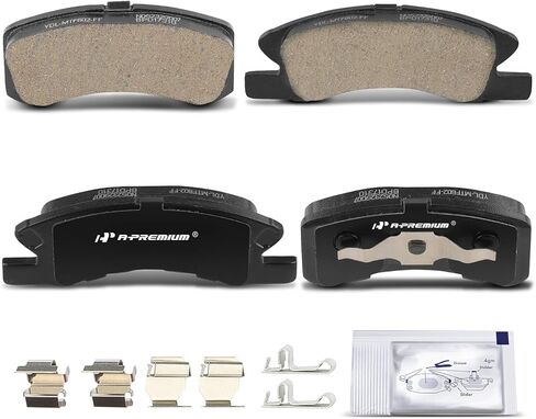 A-Premium Front Ceramic Disc Brake Pads Set Compatible with Mitsubishi Mirage 2014-2015/2017-2020, Mirage G4 2017-2020, 1.2L, 4 Pcs in Saudi Arabia