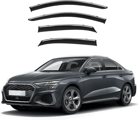 منحرف الرياح لأودي A3 (الصالون) MK4-8Y 2021، منحرف الرياح منحرف الهواء منحرف المطر منحرف النافذة الجانبية in Saudi Arabia