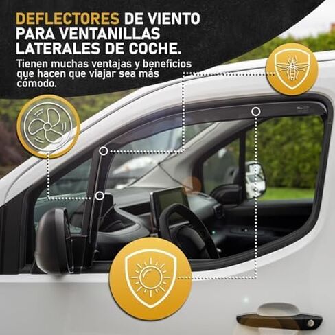 منحرف الرياح لأودي A3 (الصالون) MK4-8Y 2021، منحرف الرياح منحرف الهواء منحرف المطر منحرف النافذة الجانبية in Saudi Arabia