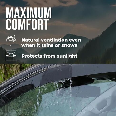 Car Wind Deflectors,Car Rain Shield,Easy Fit Rain Visors,for Toyota Corona Premio MK10 T210 1996-2001 Side Window Sun Rain Guards,Enhance Driving Comfort in Saudi Arabia