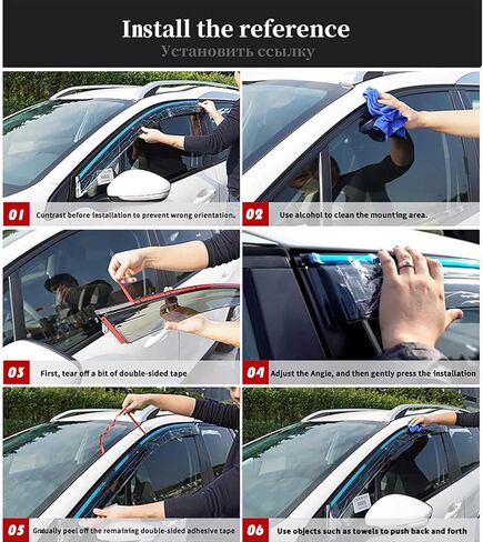 Car Wind Deflectors,Car Rain Shield,Easy Fit Rain Visors,for Toyota Corona Premio MK10 T210 1996-2001 Side Window Sun Rain Guards,Enhance Driving Comfort in Saudi Arabia