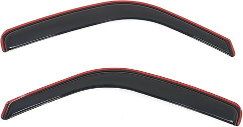 in Channel Window Rain Guards, Compatible with 1996-2024 Chevy Express/GMC Savana 1500/2500/3500, Slim in-Channel Style Smoke/Tinted Acrylic, 2PCS, Side Window Deflectors in Saudi Arabia