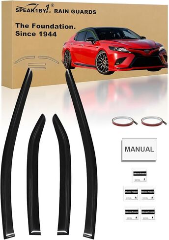 واقيات نافذة لسيارة Toyota Camry 2025 2026 واقيات المطر، شريط على النافذة منحرف للرياح واقي من الشمس لملحقات Camry (تناسب 25 26) in Kuwait