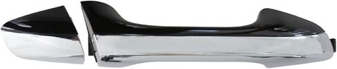 RLB-HILON Front Right Exterior Door Handle with Cap Compatible with Kia Optima 2016 2017 2018 2019 2020 Year, Chrome with Black Color in Saudi Arabia
