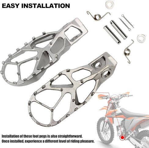 أوتاد القدم دراجة نارية Footpegs مسند القدم دواسة ل XC XCF XCFW SX SXF XCW EXC EXC-F 125 150 250 300 450 XWF 350 500 2018-2022 in Saudi Arabia
