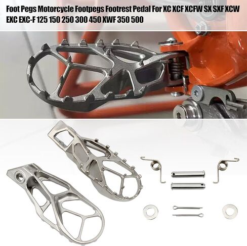 أوتاد القدم دراجة نارية Footpegs مسند القدم دواسة ل XC XCF XCFW SX SXF XCW EXC EXC-F 125 150 250 300 450 XWF 350 500 2018-2022 in Saudi Arabia