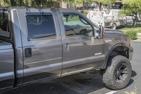 Replacement for 2009-2016 Ford F250 F350 F450 F550 Crew Cab Models | EOS Visors JDM in-Channel Style Smoke Tinted Side Vents Window Deflectors Rain Guard DWV-V20_DWV-V21 in Saudi Arabia