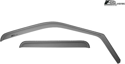 Replacement for 2009-2016 Ford F250 F350 F450 F550 Crew Cab Models | EOS Visors JDM in-Channel Style Smoke Tinted Side Vents Window Deflectors Rain Guard DWV-V20_DWV-V21 in Saudi Arabia
