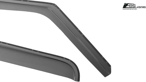 Replacement for 2009-2016 Ford F250 F350 F450 F550 Crew Cab Models | EOS Visors JDM in-Channel Style Smoke Tinted Side Vents Window Deflectors Rain Guard DWV-V20_DWV-V21 in Saudi Arabia