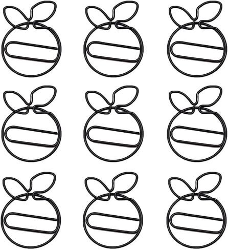 60 قطعة من مشابك ورق الفاكهة البرتقالية اللطيفة، مشابك مرجعية للفواكه بتصميم إبداعي مع صندوق شفاف مشابك معدنية مخططة للمكتب والمدرسة وتنظيم الهدايا (برتقالي) in Kuwait