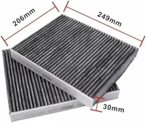 Compatible for BMW 2PCS Cabin A/C Air Filter 64119163329, Fit for 5 Series F07 F10 F11 520d 520i 528i 530i 550i M5 in Saudi Arabia