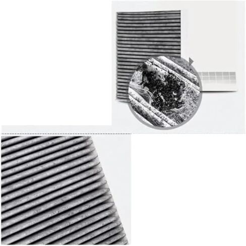 Compatible for BMW 2PCS Cabin A/C Air Filter 64119163329, Fit for 5 Series F07 F10 F11 520d 520i 528i 530i 550i M5 in Saudi Arabia
