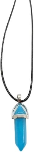 Crystal Necklaces for Women Crystal Pendant Gemstone Necklace for Spiritual Energy Healing Hexagonal and Heart Pendant Divination for Men (18 Inches Black Cord) | Hexagonal and Heart-shaped Pendant, for Spiritual Energy Healing, 18 Inches in Saudi Arabia