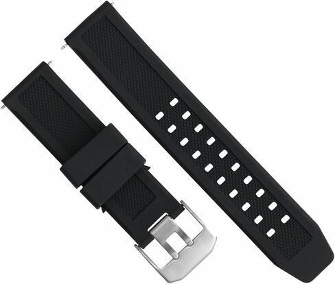حزام ساعة مطاطي من Ewatchparts مقاس 23 مم متوافق مع ساعة Citizen Navihawk Eco Drive in Saudi Arabia