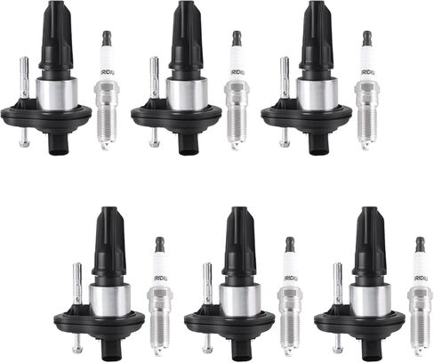 ITOM Ignition Coil Pack and Spark Plugs UF303 Compatible with Buick Rainier 2005, for Chevy Colorado Trailblazer, for GMC 2004-2006 Canyon 2003-2008, for Isuzu Ascender 2006, for Saab L6 4.2L Set of 6 in Kuwait