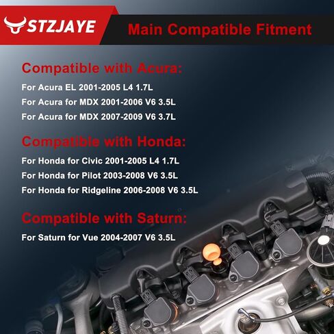 UF400 Ignition Coil Packs and Iridium Spark Plugs Kit Compatible with Honda for Civic 01-05,for Pilot 03-08,for EL 01-05, for MDX 01-09, for Ridgeline 06-08, 04-07 Saturn Vue Set of 6 in Saudi Arabia