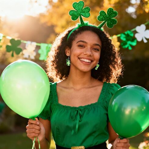 أقراط عيد القديس باتريك 67 للنساء، أقراط متدلية أيرلندية لإكسسوارات عيد القديس باتريك، هدايا مجوهرات أكريليك أيرلندية للنساء المراهقات in Kuwait