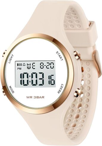 المرأة شاشة LED الإلكترونية ساعة موضة كرونو المنبه ساعة رقمية امرأة الرياضة في الهواء الطلق Wirstwatch in Kuwait