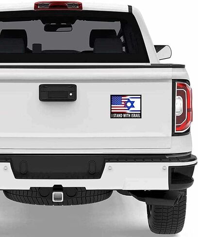 2 Pack I Stand with Israel American USA and Israel Flag Support Israel Car Magnet Auto Truck Fridge Magnetic Decal Bumper Magnet in Kuwait