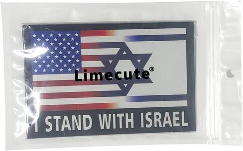 2 Pack I Stand with Israel American USA and Israel Flag Support Israel Car Magnet Auto Truck Fridge Magnetic Decal Bumper Magnet in Kuwait