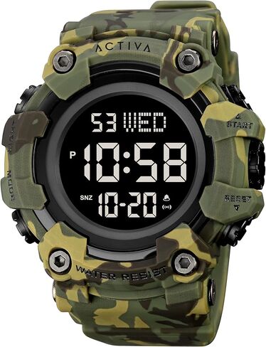 Invicta Digital Essentials Men 56mm ABS + PU Green + Camouflage غير قابل للتطبيق قرص رقمي إلكتروني in Saudi Arabia