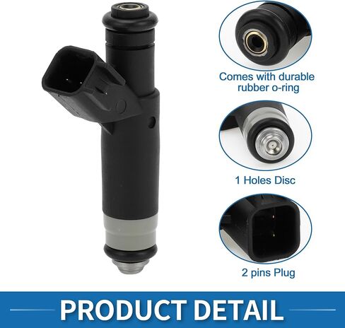 حاقن الوقود رقم 5L3Z-9F593-AA فوهة حقن الوقود لفورد F-150 2005-2008 4.2L لمحرك فورد 4.2L V6 أسود in Saudi Arabia