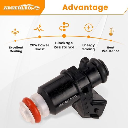 حاقن الوقود لهوندا سيفيك 2001 2002 2003 2004 2005 L4 1.7L Gas FJ338, 16450PLC003, 16450PLD004 مجموعة من 4 in Kuwait