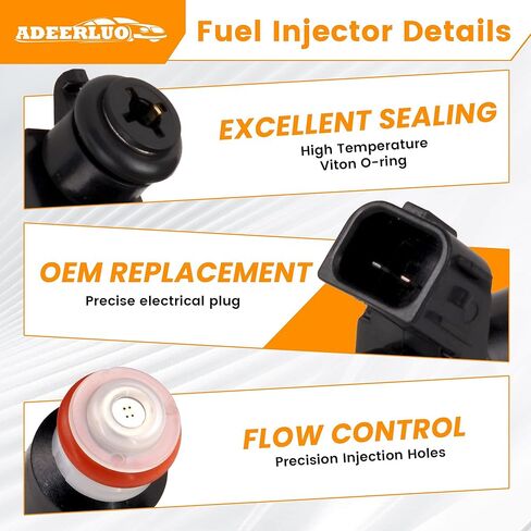 حاقن الوقود لهوندا سيفيك 2001 2002 2003 2004 2005 L4 1.7L Gas FJ338, 16450PLC003, 16450PLD004 مجموعة من 4 in Kuwait