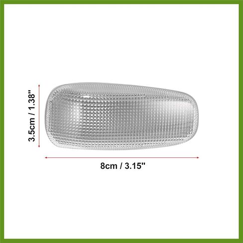 Pair Front Signal Side Marker Light Lens Cover for Dodge Sprinter 2500 3500 2003-2006 5124431AA 05124431AA Vehicle Components in Saudi Arabia