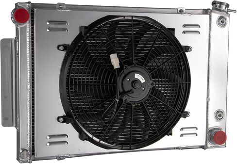 3 Row Core Aluminum Radiator for 1967 1968 1969 Chevy Camaro Pontiac Firebird V8 Radiators Big Block 23''W Core Radiador +Shroud Fan 67 68 69 in Saudi Arabia