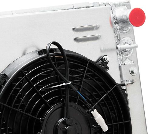3 Row Radiator For 08-2013 Infiniti G35 3.5L/G37 3.7L Aluminum Crossflow Radiator+Condenser Combo+Shroud Fan AT in Saudi Arabia