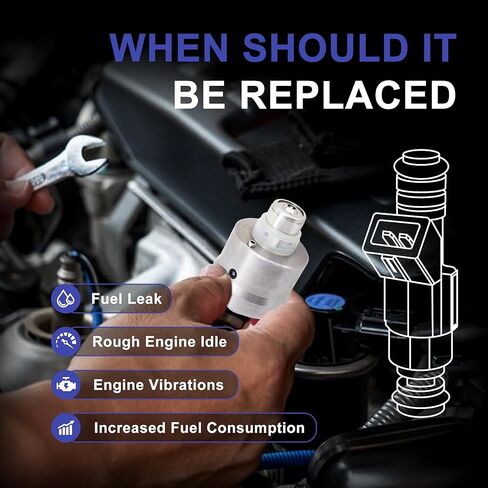 HiSport Fuel Injectors 19110538 TJ7 Replacement Compatible with GMC Yukon C1500 & Buick Roadmaster & Chevrolet Tahoe Blazer Caprice & Cadillac Brougham & Isuzu NPR & Oldsmobile 5.7L V8, 2PCS in Saudi Arabia